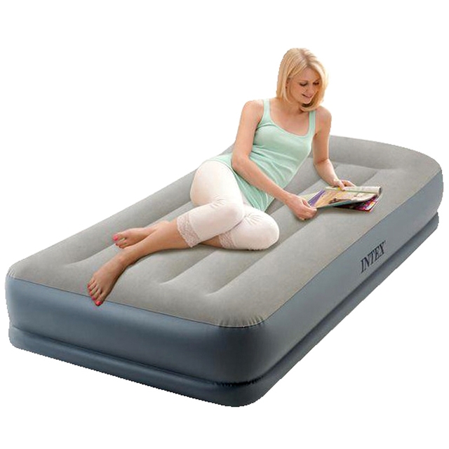 INTEX 64116 Надувной матрас с насосом Pillow Rest 